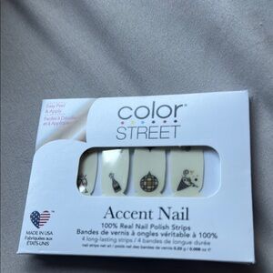 Color Street New Year Cheer Cream Accent Nail Polish Strips